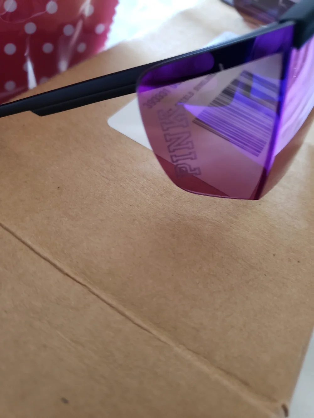 Pink Wraparound Shield  Sunglasses for women